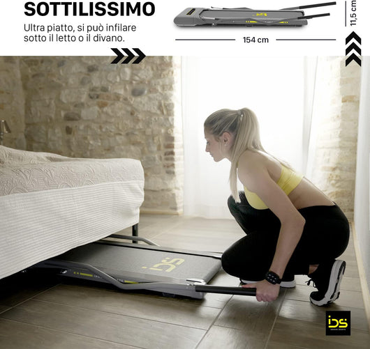 Tapis roulant elettrico 2 in 1 nordic walking W6 | IDS Indoor Sports | Tapis roulant elettrico 2 in 1 per fare corsa e nordic walking