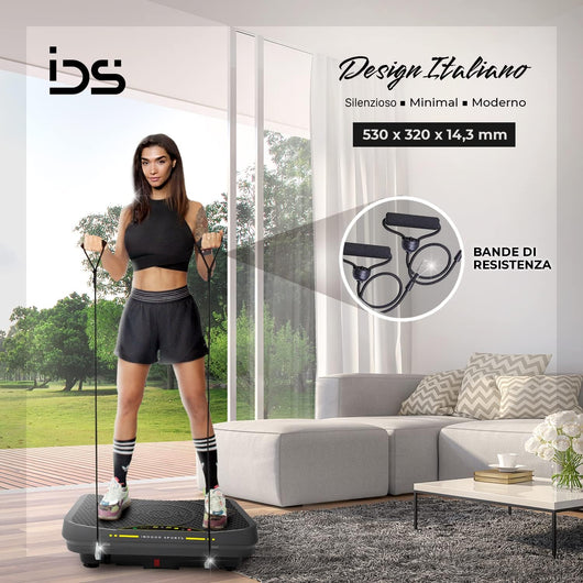 Pedana vibrante V20 | IDS Indoor Sports | Design italiano: miminal e moderno. 