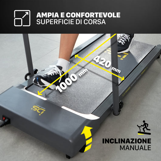 IDS G12 - ampia e confortevole superficie di corsa